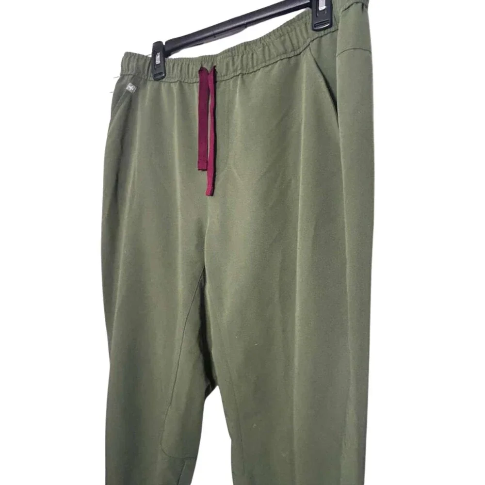 Figs Scrub Jogger Pants Men Size XL Men Green Drawstring Technical Collection
